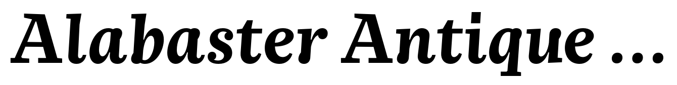 Alabaster Antique FJ Bold Italic